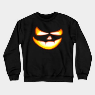 Shining Pumpkin Crewneck Sweatshirt